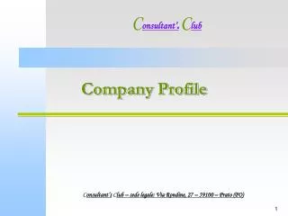 company profile