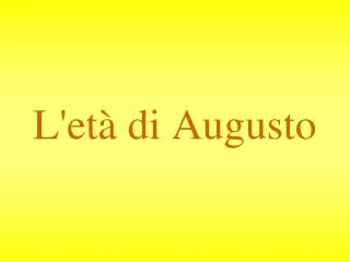 l et di augusto