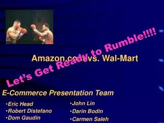 Amazon vs. Wal-Mart