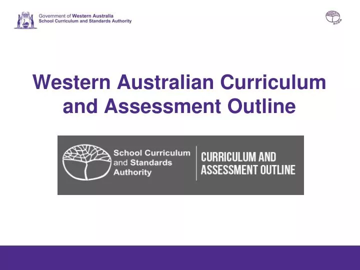 western australian curriculum and assessment outline