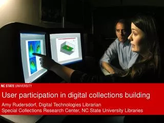 User participation in digital collections building