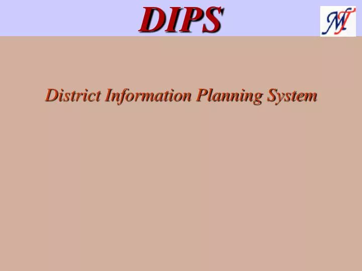 district information planning system