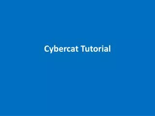 Cybercat Tutorial