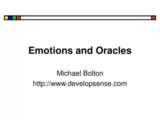 Emotions and Oracles