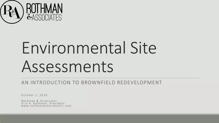 environmental site assessments