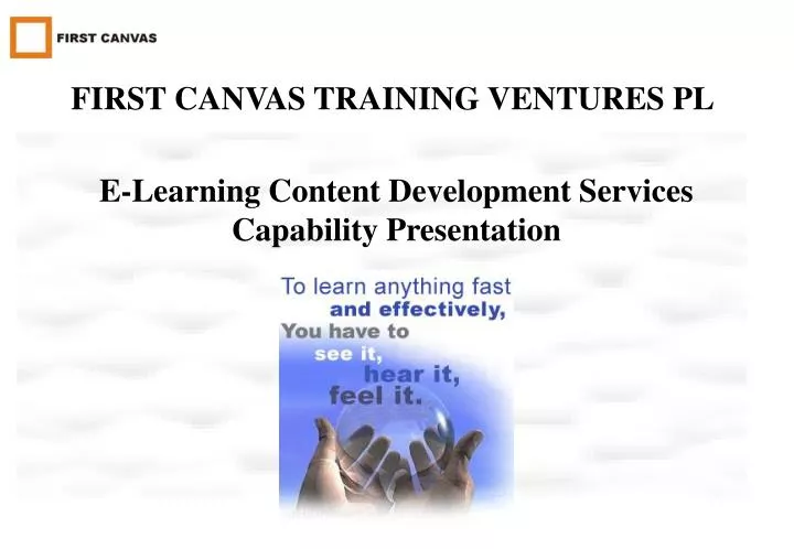 e learning content development services capability presentation