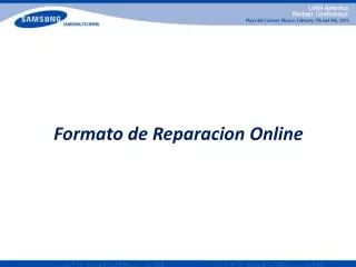 formato de reparacion online