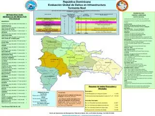 rep blica dominicana evaluaci n global de da os en infraestructura tormenta noel