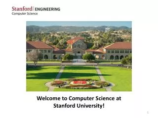 Welcome to Computer Science at Stanford University!