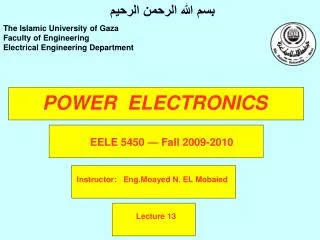 POWER ELECTRONICS