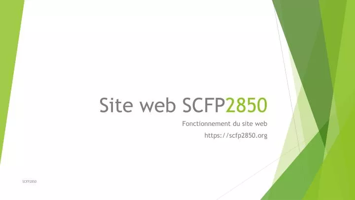 site web scfp 2850