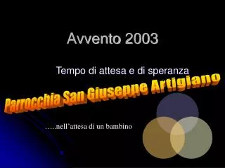 avvento 2003