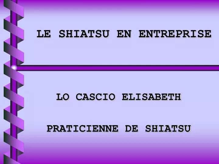le shiatsu en entreprise