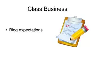 Class Business