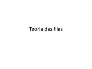 teoria das filas