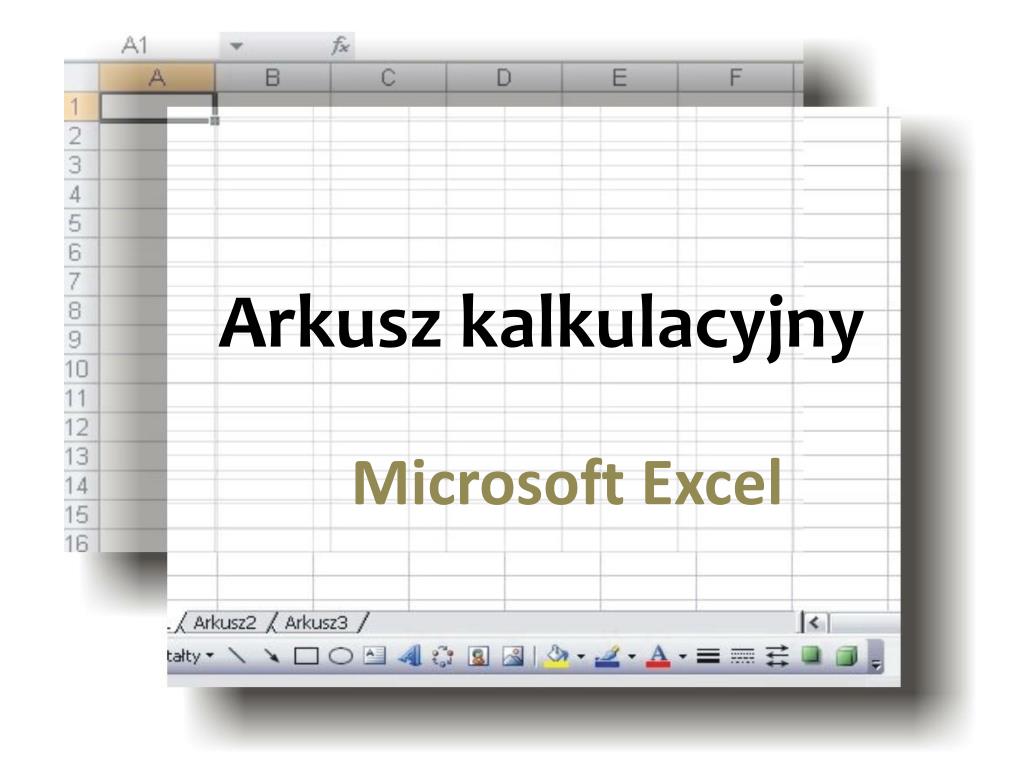 PPT - Arkusz kalkulacyjny PowerPoint Presentation, free download - ID