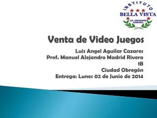 venta de video juegos