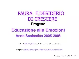 paura e desiderio di crescere
