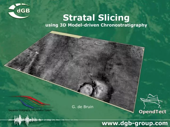 stratal slicing using 3d model driven chronostratigraphy