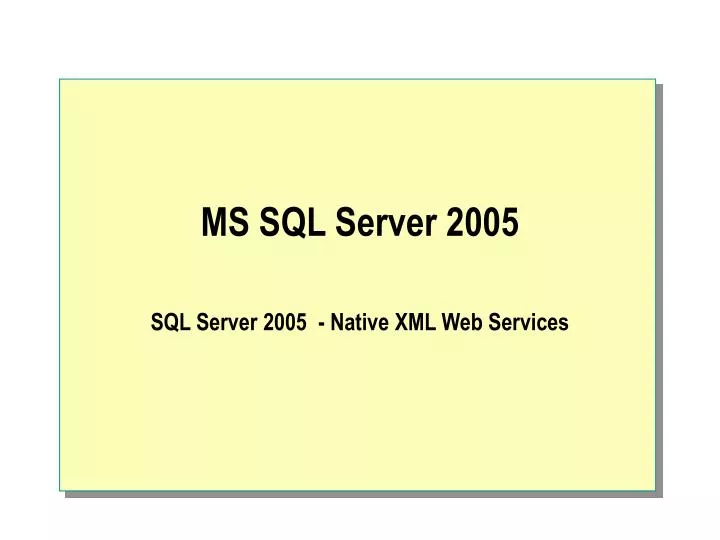 ms sql server 2005