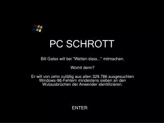 pc schrott