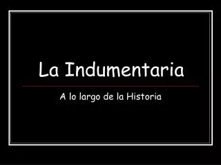 la indumentaria