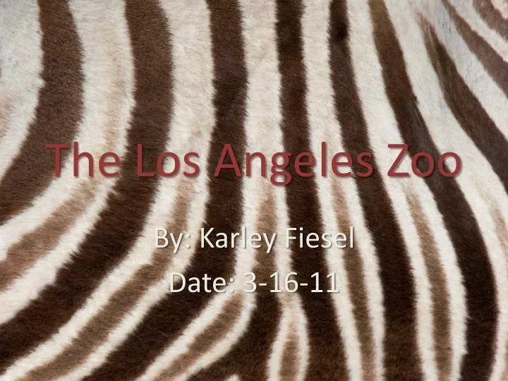 the los angeles zoo