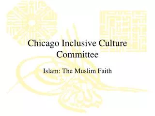 Chicago Inclusive Culture Committee