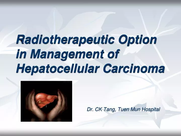 radiotherapeutic option in management of hepatocellular carcinoma