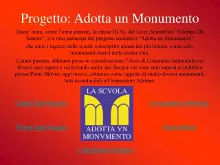 progetto adotta un monumento