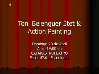 toni belenguer 5tet action painting