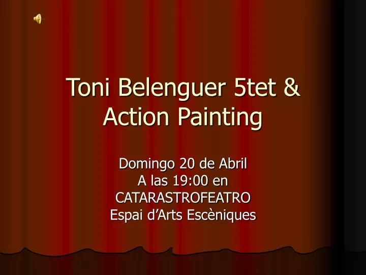toni belenguer 5tet action painting