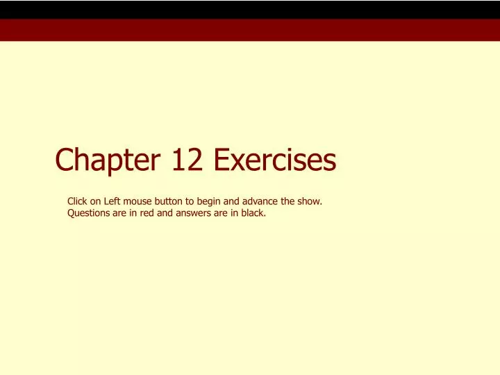 chapter 12 exercises