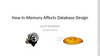 How In-Memory Affects Database Design