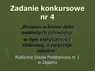 zadanie konkursowe nr 4