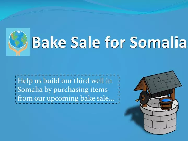bake sale for somalia