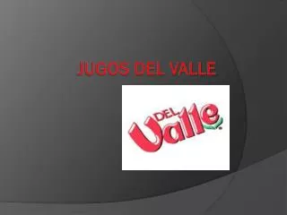 jugos del valle