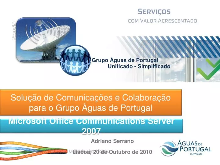 solu o de comunica es e colabora o para o grupo guas de portugal