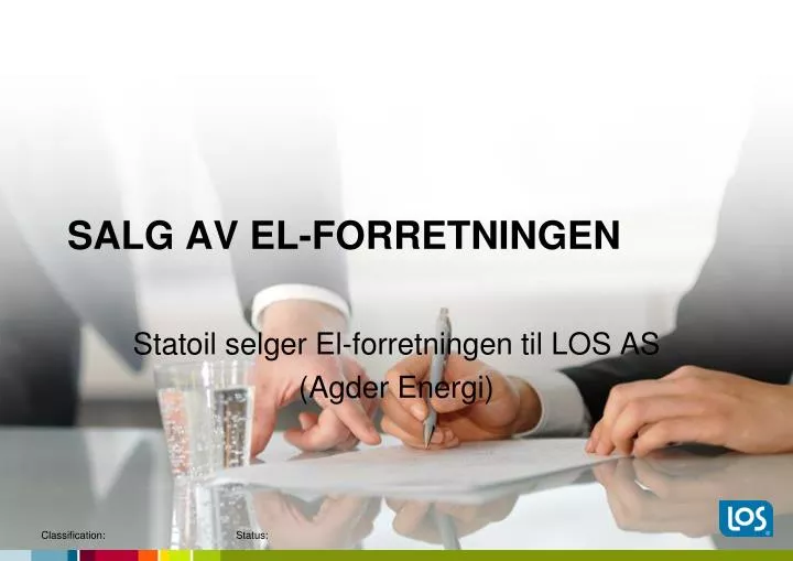 salg av el forretningen