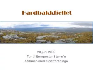 hardbakkfjellet