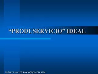 produservicio ideal