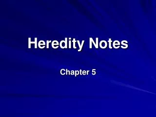 Heredity Notes