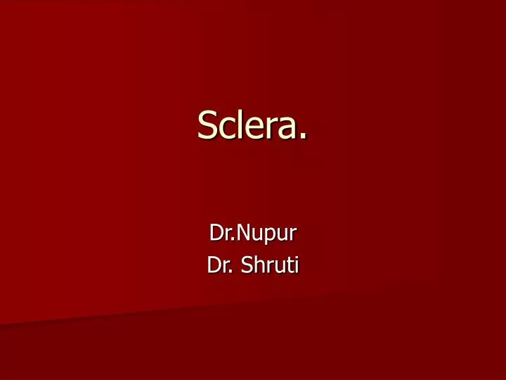sclera