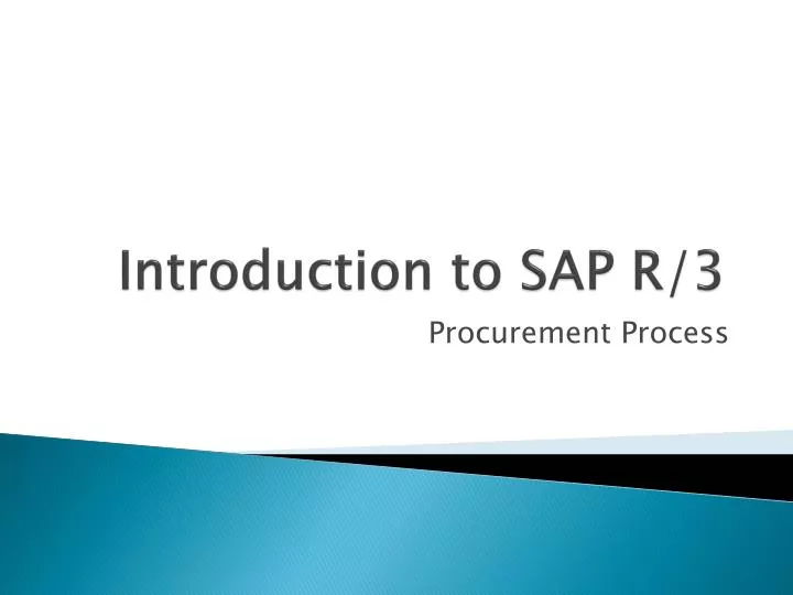 introduction to sap r 3