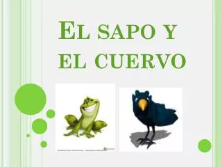 el sapo y el cuervo