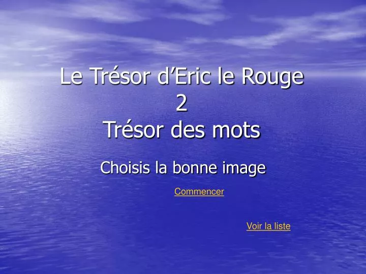 le tr sor d eric le rouge 2 tr sor des mots