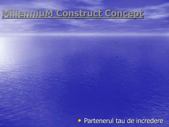 millennium construct concept