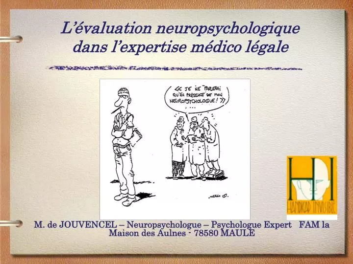 l valuation neuropsychologique dans l expertise m dico l gale