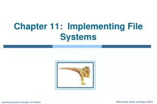 chapter 11 implementing file systems