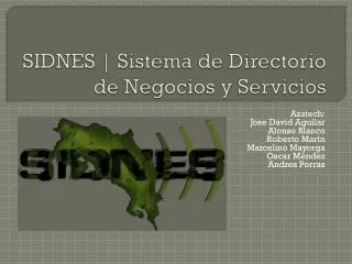 sidnes sistema de directorio de negocios y servicios